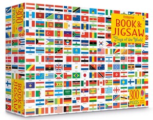 Познавательные книги: Flags of the world книга и пазл в комплекте (9781474948050) [Usborne]