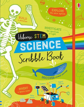 Книги с логическими заданиями: Science scribble book [Usborne]