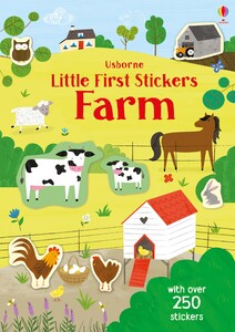 Книги для дітей: Little First Stickers Farm [Usborne]