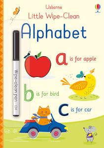 Развивающие книги: Little wipe-clean alphabet [Usborne]