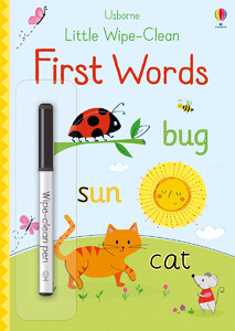 Развивающие книги: Little wipe-clean first words