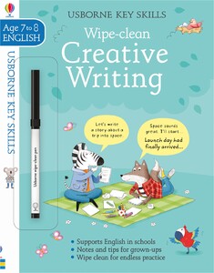 Книги для детей: Wipe-Clean Creative Writing 7-8 [Usborne]