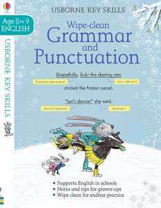 Книги для дітей: Wipe-Clean Grammar & Punctuation (возраст 8-9) [Usborne]
