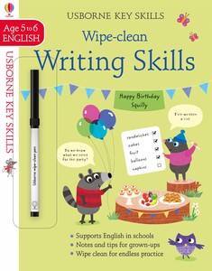 Обучение чтению, азбуке: Wipe-Clean Writing Skills 5-6 [Usborne]