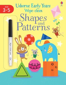 Книги для дітей: Wipe-clean Shapes and Patterns [Usborne]