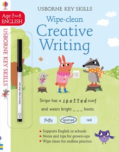 Книги для детей: Wipe-Clean Creative Writing (возраст 5-6) [Usborne]