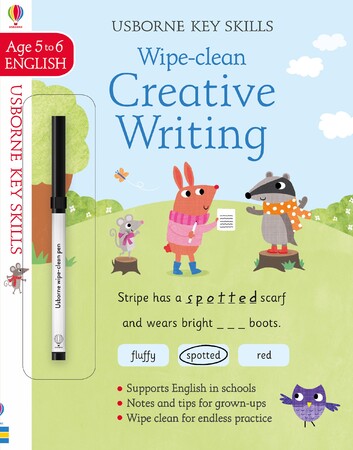 Навчання письма: Wipe-Clean Creative Writing (возраст 5-6) [Usborne]