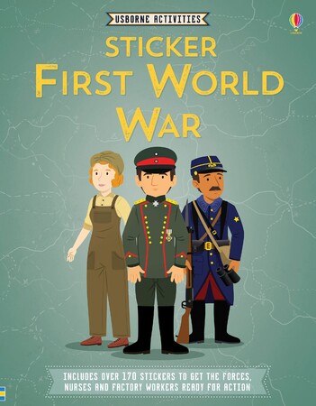 Альбоми з наклейками: Sticker first world war [Usborne]