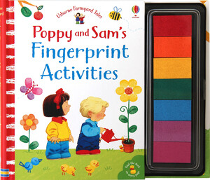 Рисование, раскраски: Poppy and Sams fingerprint activities [Usborne]