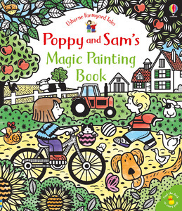 Книги для дітей: Poppy and Sams magic painting book [Usborne]