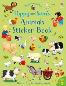 Книги про животных: Poppy and Sams animals sticker book [Usborne]