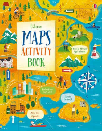 Путешествия. Атласы и карты: Maps activity book [Usborne]