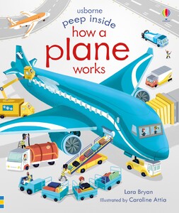 Книги для детей: Peep Inside How a Plane Works [Usborne]