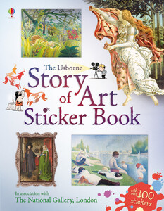 Альбомы с наклейками: Story of art sticker book [Usborne]