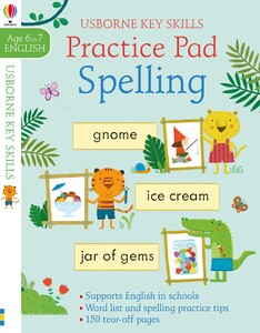 Навчальні книги: Spelling practice pad 6-7 [Usborne]