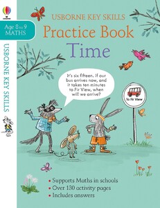 Навчання лічбі та математиці: Time Practice Book 8-9 [Usborne]