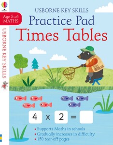 Навчання лічбі та математиці: Times tables practice pad 5-6 [Usborne]