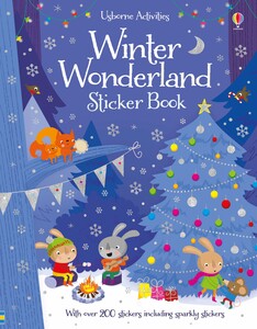 Новогодние книги: Winter wonderland sticker book [Usborne]