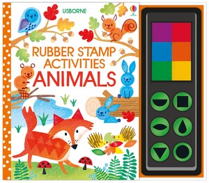 Книги про животных: Rubber stamp activities animals [Usborne]