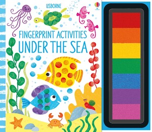 Книги про животных: Fingerprint Activities Under the Sea [Usborne]