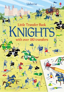 Малювання, розмальовки: Little transfer book knights [Usborne]