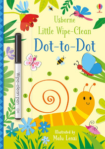 Книги для дітей: Little Wipe-Clean Dot-to-Dot [Usborne]