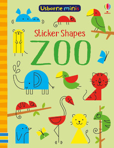 Пізнавальні книги: Sticker shapes zoo