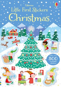 Книги для дітей: Little first stickers Christmas [Usborne]