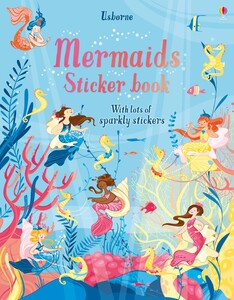 Книги для детей: Mermaids sticker book [Usborne]