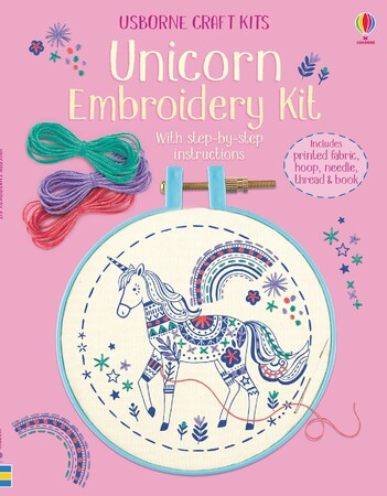 Для младшего школьного возраста: Embroidery kit: Unicorn