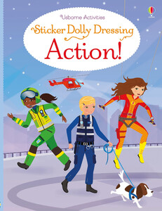 Альбоми з наклейками: Sticker Dolly Dressing Action! [Usborne]