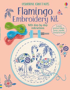 Поделки, мастерилки, аппликации: Embroidery Kit: Flamingo [Usborne]