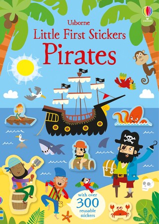 Альбоми з наклейками: Little First Stickers Pirates [Usborne]