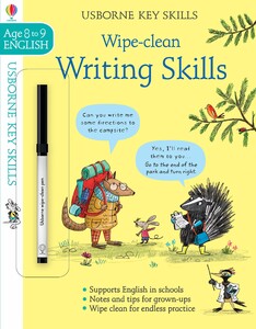 Книги с логическими заданиями: Wipe-clean writing skills 8-9 [Usborne]