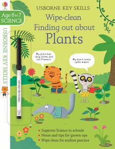 Книги с логическими заданиями: Wipe-Clean Finding Out About Plants 6-7 [Usborne]