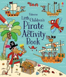 Книги з логічними завданнями: Little children's pirate activity book [Usborne]