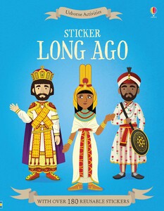 Книги для дітей: Sticker Long Ago [Usborne]