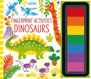 Книги для дітей: Fingerprint Activities Dinosaurs [Usborne]