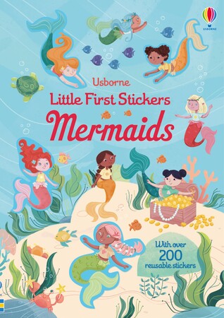 Альбомы с наклейками: Little First Stickers Mermaids [Usborne]