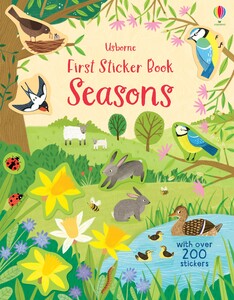 Животные, растения, природа: First Sticker Book Seasons [Usborne]