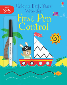Обучение письму: Early Years Wipe-Clean First Pen Control [Usborne]