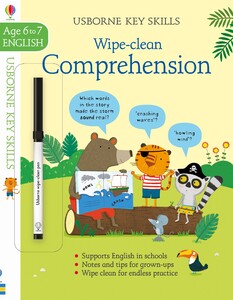 Обучение чтению, азбуке: Wipe-Clean Comprehension 6-7 [Usborne]
