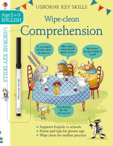 Книги для дітей: Key Skills Wipe-Clean Comprehension (возраст 8-9) [Usborne]