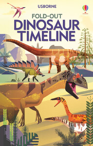 Книги про динозаврів: Fold-Out Dinosaur Timeline [Usborne]