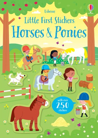 Альбомы с наклейками: Little First Stickers Horses and Ponies [Usborne]