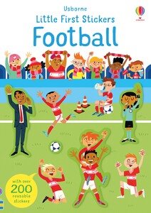 Книги для дітей: Little First Stickers Football [Usborne]