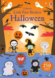 Книги для детей: Little First Stickers Halloween [Usborne]