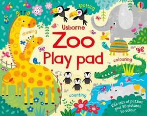 Книги с логическими заданиями: Zoo Play Pad [Usborne]