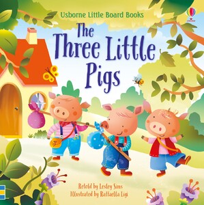 Художні книги: The Three Little Pigs (Little Board Books) [Usborne]