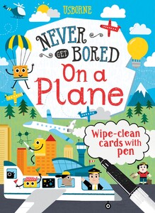 Книги з логічними завданнями: Never Get Bored on a Plane [Usborne]